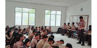 Pendalaman alkitab di SMKN 3 PSP
