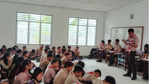 Pendalaman alkitab di SMKN 3 PSP