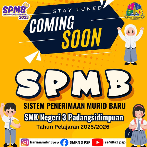 Sistem Penerimaan Murid Baru (SPMB) SMKN 3 Padangsidimpuan 