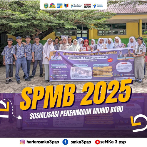 Sosialisasi SPMB SMKN 3 Padangsidimpuan ke SLTP