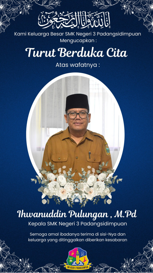 Telah meninggal dunia, Kepala SMKN 3 Padangsidimpuan