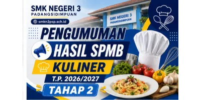 PENGUMUMAN HASIL SPMB T.P. 2026/2027 | TAHAP 2 - KULINER