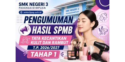 PENGUMUMAN HASIL SPMB T.P. 2026/2027 | TAHAP 1 - TATA KECANTIKAN