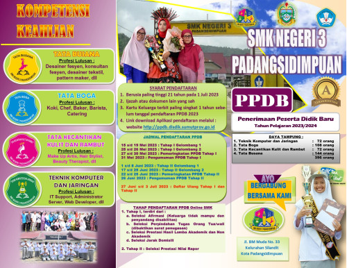 PPDB SMKN 3 Padangsidimpuan T.P. 2023 / 2024